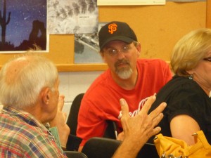 Eric Kessler and Stan Roth discussing biology