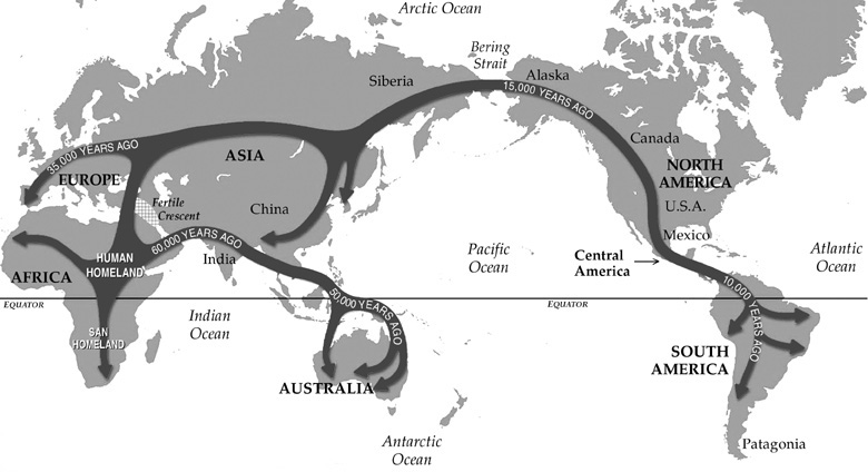 Расселение людей по американским континентам началось